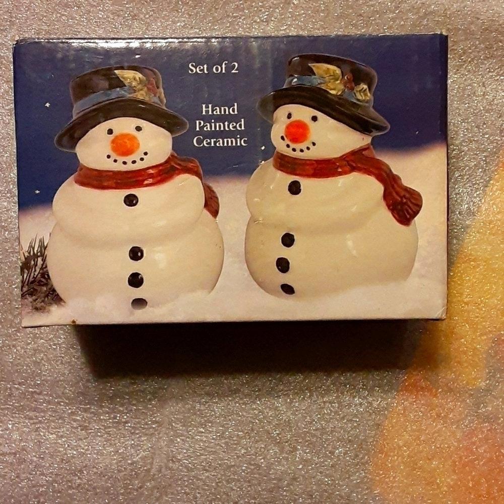 Snowmen Salt and Pepper Shakers